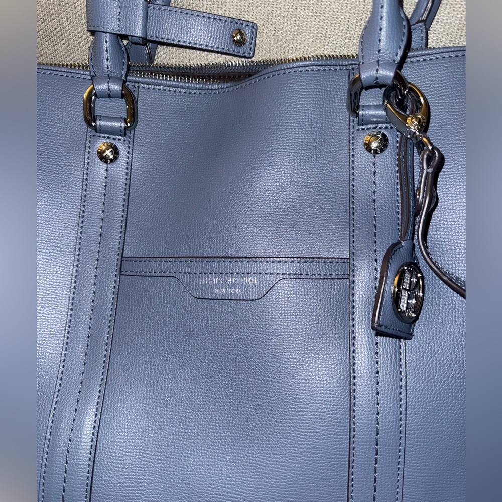 HENRI BENDEL WEST 57TH BRIEFCASE
LAPTOP BAG W STRAP BLUE - Picture 4 of 17